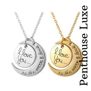 🔥CLEARANCE SALE!! I Love You To The Moon And Back Necklace
